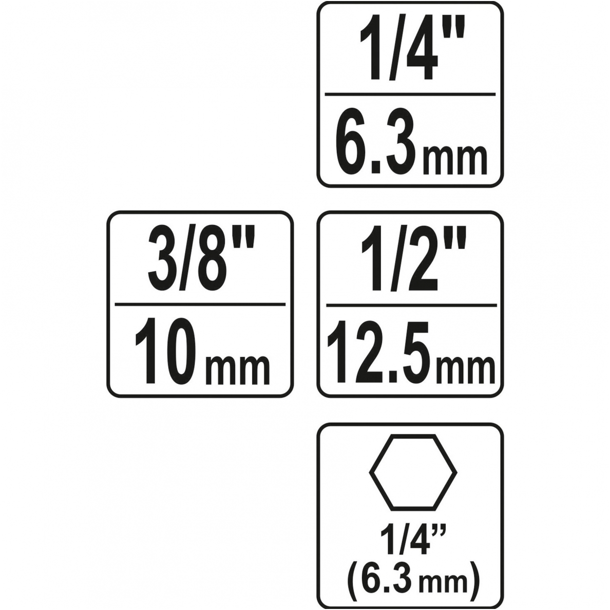 Adapterių komplektas 3 vnt. 3 Adapterių komplektas 3 vnt. 3