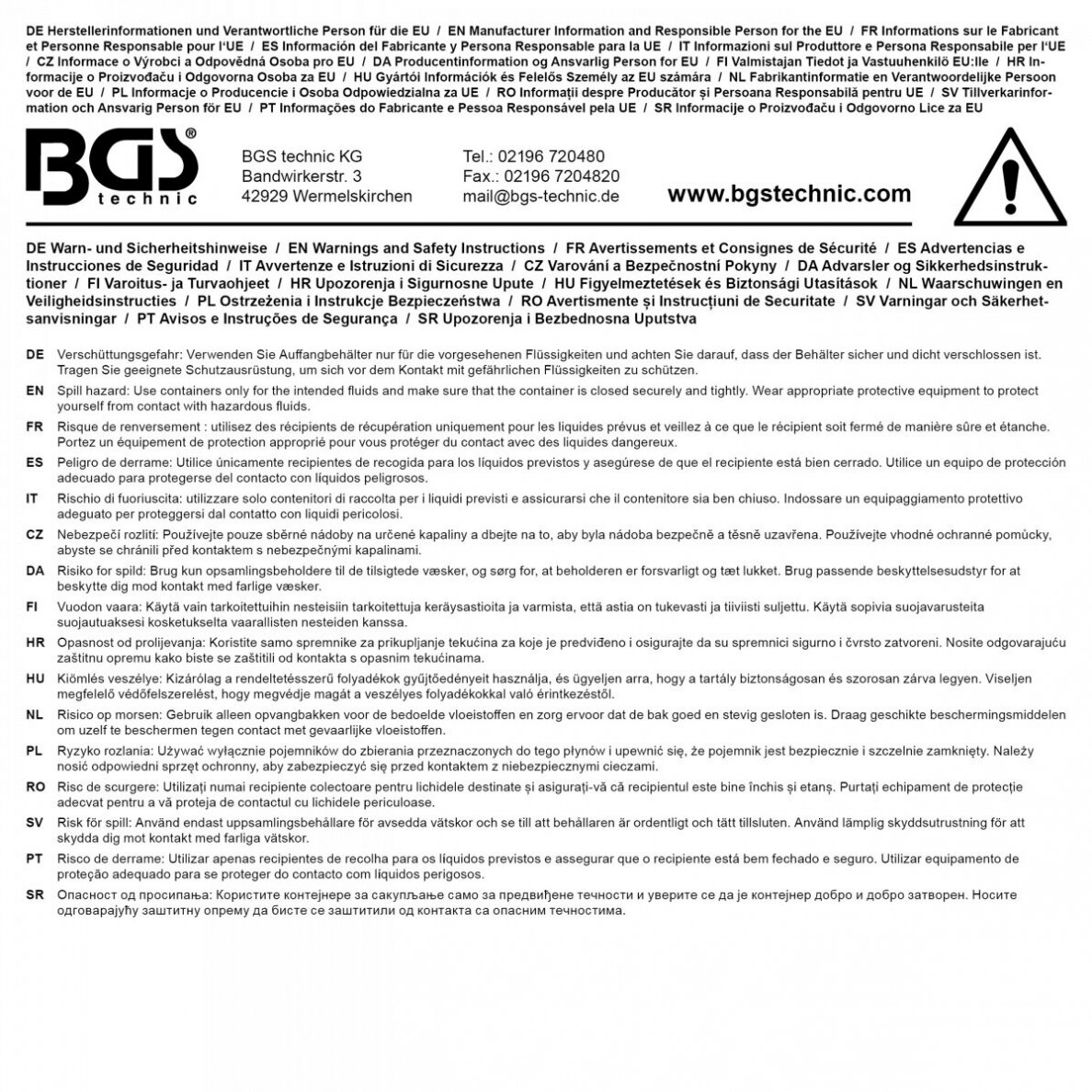Adapterių rinkinys, automatinės pavarų dėžės alyvos keitimo ir plovimo agregatui (BGS 7082) 35vnt. 6
