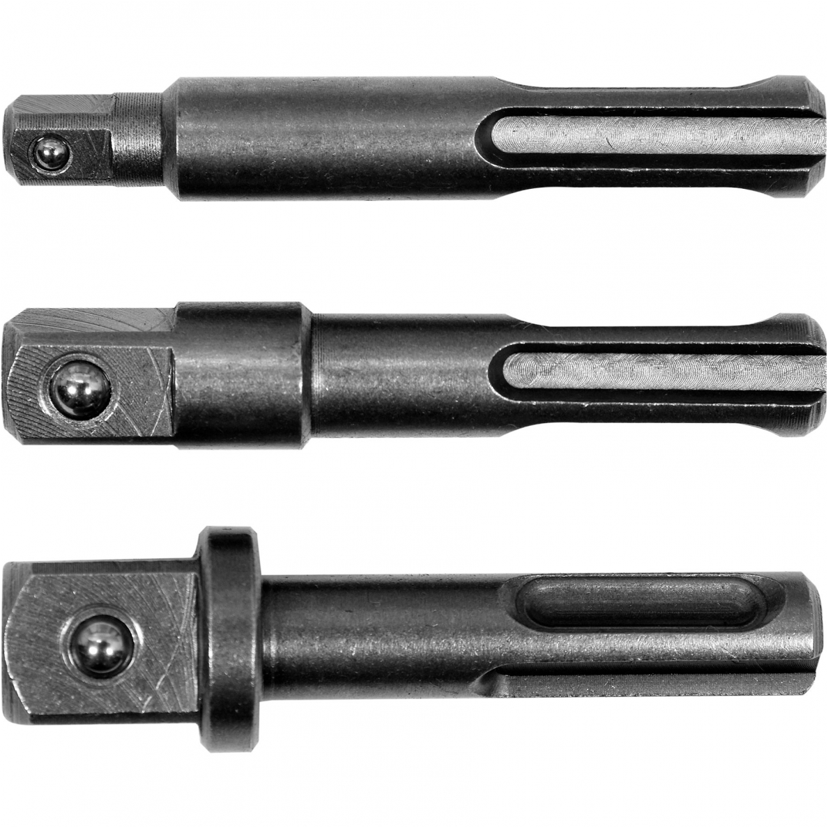 Adapterių rinkinys - SDS - išoriniai kvadratai 6,3 mm 3 vnt 1 Adapterių rinkinys - SDS - išoriniai kvadratai 6,3 mm 3 vnt 1