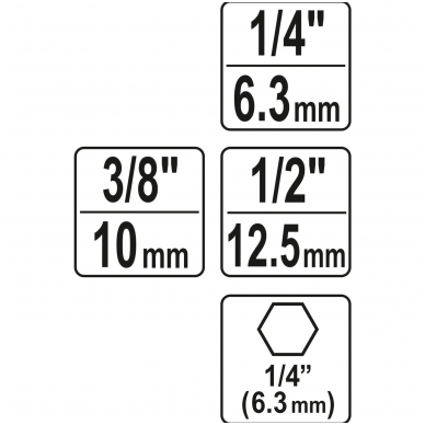 Adapterių komplektas 3 vnt. 3 Adapterių komplektas 3 vnt. 3