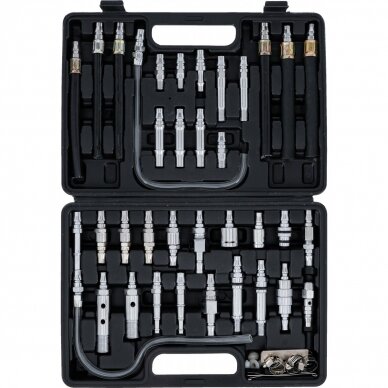 Adapterių rinkinys, automatinės pavarų dėžės alyvos keitimo ir plovimo agregatui (BGS 7082) 35vnt. Adapterių rinkinys, automatinės pavarų dėžės alyvos keitimo ir plovimo agregatui (BGS 7082) 35vnt.
