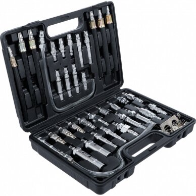 Adapterių rinkinys, automatinės pavarų dėžės alyvos keitimo ir plovimo agregatui (BGS 7082) 35vnt. 2 Adapterių rinkinys, automatinės pavarų dėžės alyvos keitimo ir plovimo agregatui (BGS 7082) 35vnt. 2