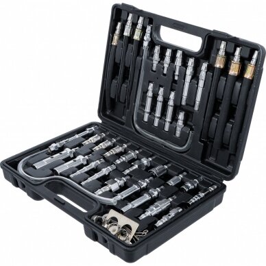 Adapterių rinkinys, automatinės pavarų dėžės alyvos keitimo ir plovimo agregatui (BGS 7082) 35vnt. 1 Adapterių rinkinys, automatinės pavarų dėžės alyvos keitimo ir plovimo agregatui (BGS 7082) 35vnt. 1