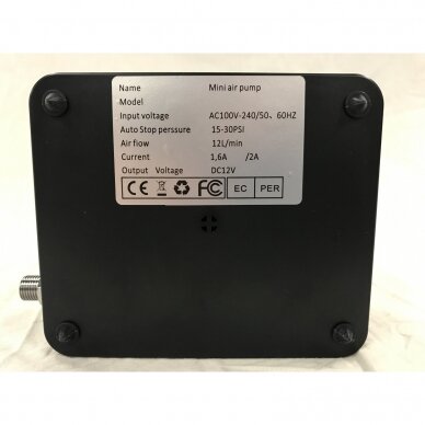 Aerografas su kompresorium neautomatinio tipo 12V 12L/min 3 Aerografas su kompresorium neautomatinio tipo 12V 12L/min 3
