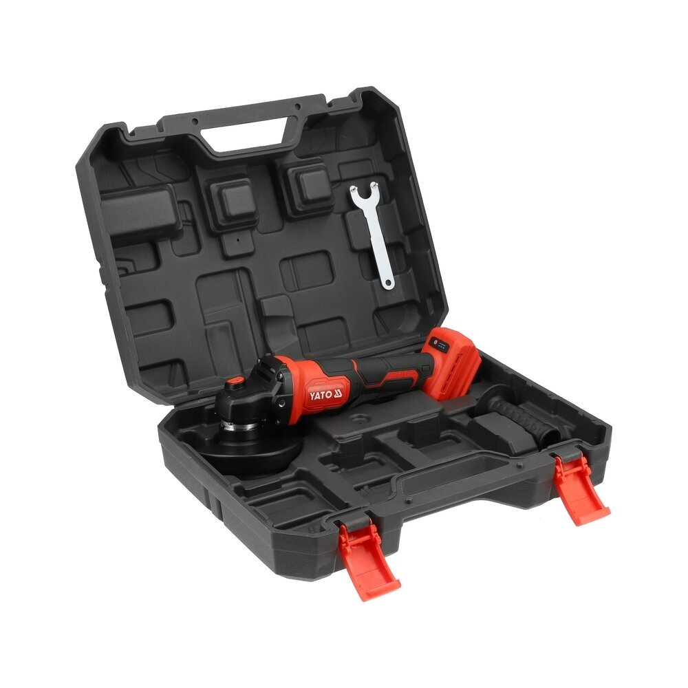 Akumuliatorinis kampinis šlifuoklis soft start 18V 125mm. be baterijų 10 Akumuliatorinis kampinis šlifuoklis soft start 18V 125mm. be baterijų 10