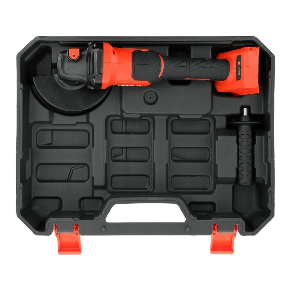 Akumuliatorinis kampinis šlifuoklis  soft start  18V  125mm.  be baterijų 7