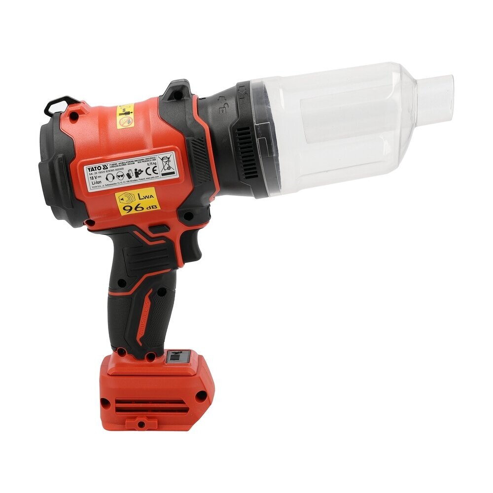 Akumuliatorinis pūstuvas-dulkių siurblys 2-in-1 18 V  (be baterijos) 4