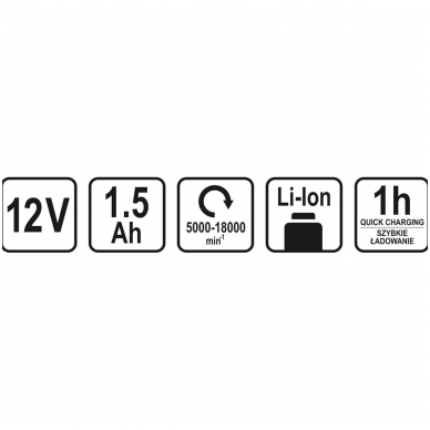 Akumuliatorinis daugiafunkcinis įrankis 12V 1,5 AH LI-ION 6 Akumuliatorinis daugiafunkcinis įrankis 12V 1,5 AH LI-ION 6