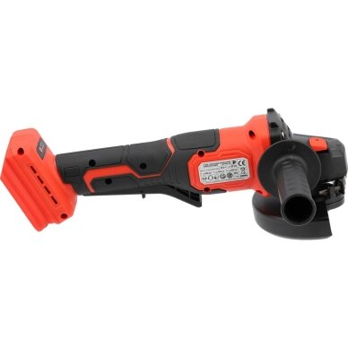 Akumuliatorinis kampinis šlifuoklis  soft start  18V  125mm.  be baterijų 2