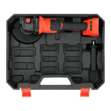 Akumuliatorinis kampinis šlifuoklis  soft start  18V  125mm.  be baterijų 7