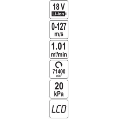 Akumuliatorinis pūstuvas-dulkių siurblys 2-in-1 18 V  (be baterijos) 5