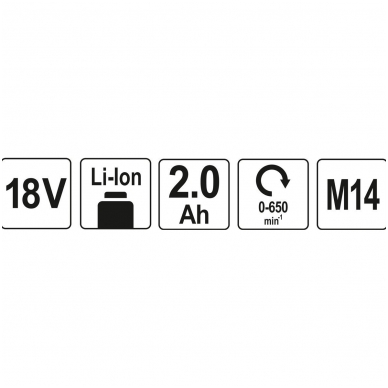 Akumuliatorinis skiedinio maišytuvas 18V 2,0AHx1- 1h. 4