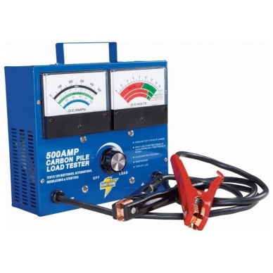 Akumuliatorių testeris 500 Amp 12 Volt Akumuliatorių testeris 500 Amp 12 Volt