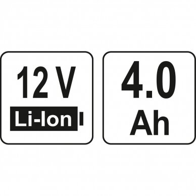 Akumuliatorius LI- ION/12V 4,0AH 2 Akumuliatorius LI- ION/12V 4,0AH 2