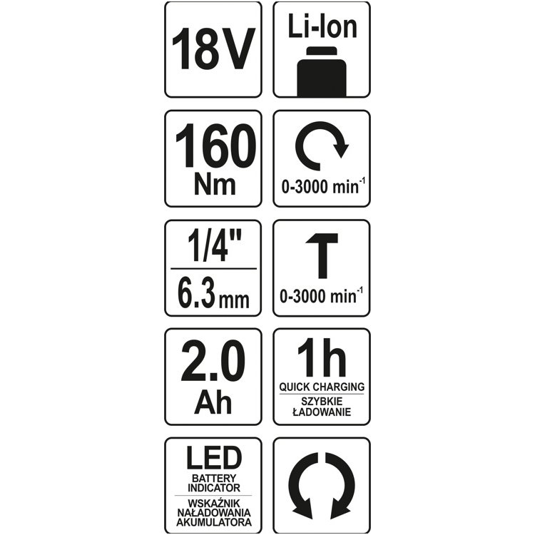 Akumuliatorinis smūginis veržliasukis 18V 4