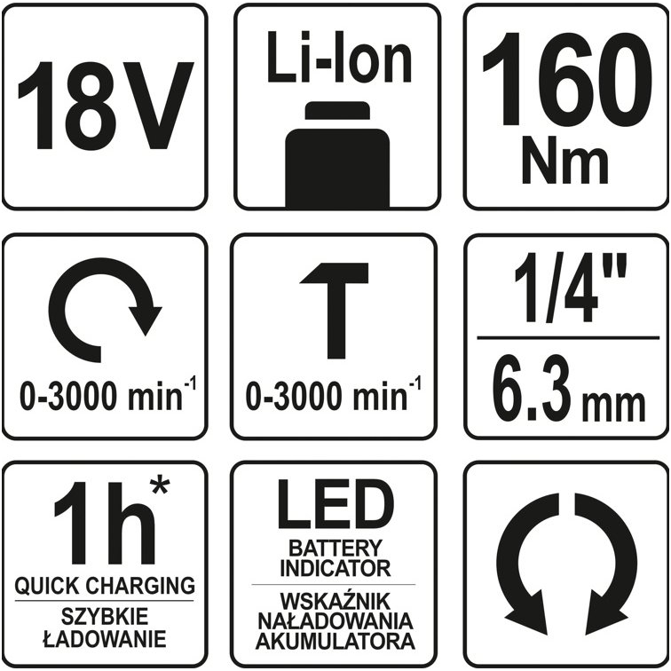 Akumuliatorinis smūginis veržliasukis 18V be baterijos 4 Akumuliatorinis smūginis veržliasukis 18V be baterijos 4