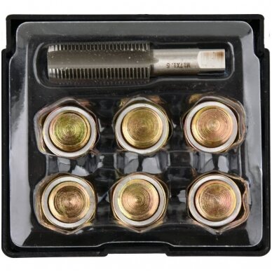 Alyvos išleidimo srauto remonto komplektas M17 x 1,5mm. 1 Alyvos išleidimo srauto remonto komplektas M17 x 1,5mm. 1
