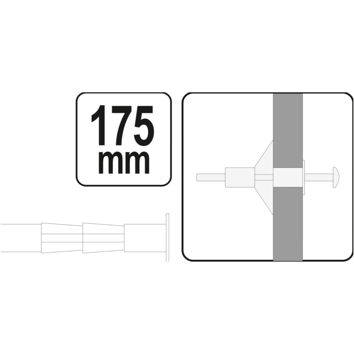 Ankerių - kaiščių (molly) tvirtinimo replės 3 Ankerių - kaiščių (molly) tvirtinimo replės 3