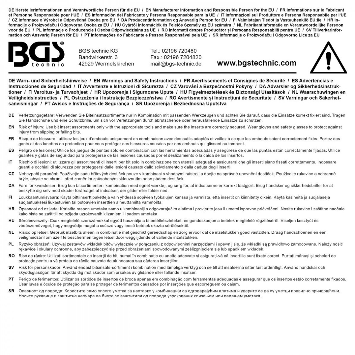 Antgalių ir galvučių rinkinys 6.3 mm (1/4"), 10 mm. (3/8"), 12.5 mm (1/2")  E-Star / T-Star (Torx)  25 vnt. 6