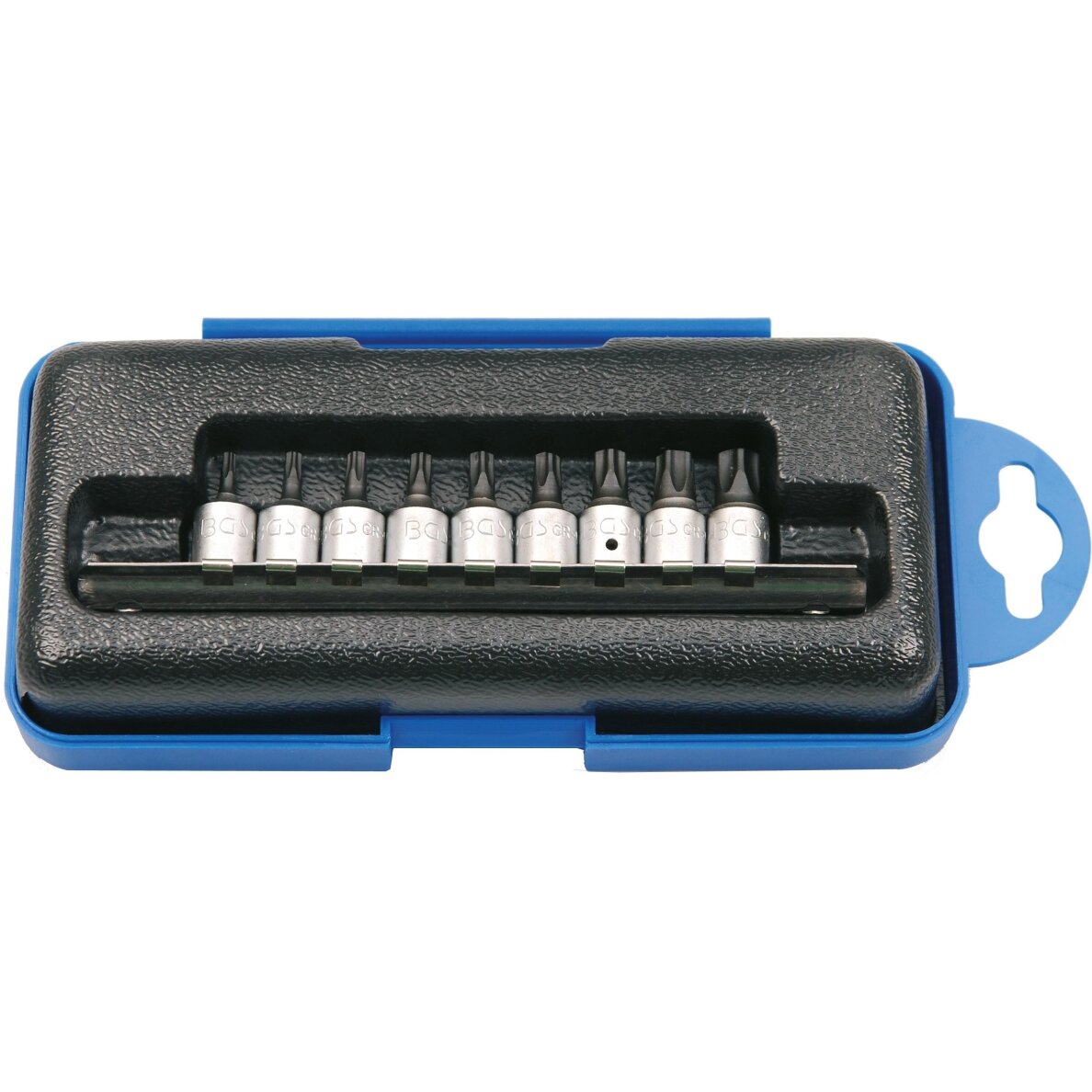 Antgalių rinkinys 1/4", 9 vnt. 5-kampės žvaigždutės 9 Antgalių rinkinys 1/4", 9 vnt. 5-kampės žvaigždutės 9