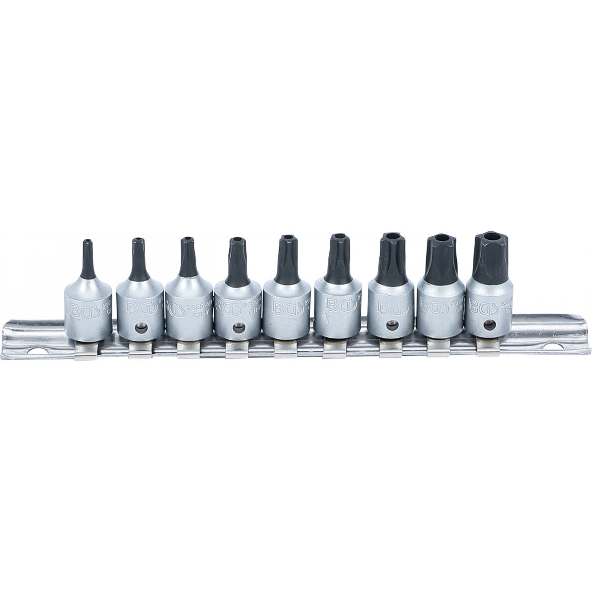 Antgalių rinkinys 6,3 mm (1/4") TS-Star (Torx Plus) TS10 - TS50 9 vnt . 1 Antgalių rinkinys 6,3 mm (1/4") TS-Star (Torx Plus) TS10 - TS50 9 vnt . 1