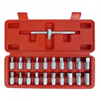 Antgaliai atsukti alyvos išleidimo varžtams - 10 mm (3/8") - 21 vnt. Antgaliai atsukti alyvos išleidimo varžtams - 10 mm (3/8") - 21 vnt.