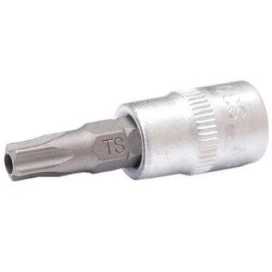 Antgalis 1/4" įpresuotas į galvutę su skyle, penkiakampis TS15x38mm