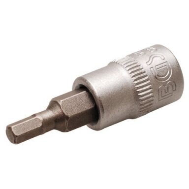 Antgalis įpresuotas į galvutę (1/4") hex šešiakampis 3mm. Antgalis įpresuotas į galvutę (1/4") hex šešiakampis 3mm.