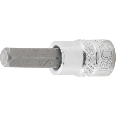 Antgalis įpresuotas į galvutę (1/4") hex šešiakampis 1/4"