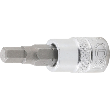Antgalis įpresuotas į galvutę (1/4") hex šešiakampis 3/16"