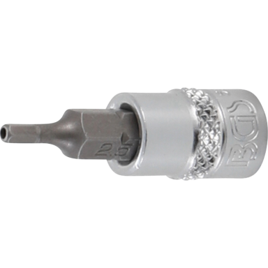 Antgalis įpresuotas į galvutę (1/4") hex šešiakampis su skyle 2.5mm. Antgalis įpresuotas į galvutę (1/4") hex šešiakampis su skyle 2.5mm.
