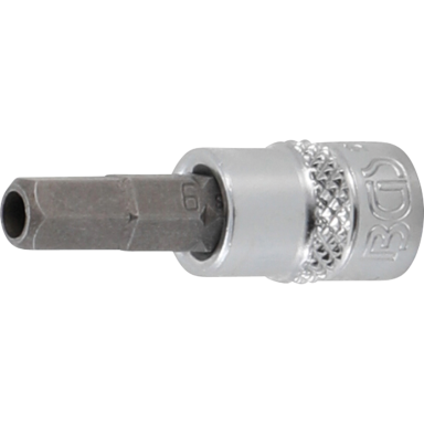 Antgalis įpresuotas į galvutę (1/4") hex šešiakampis su skyle 6mm. Antgalis įpresuotas į galvutę (1/4") hex šešiakampis su skyle 6mm.