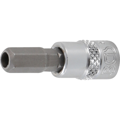 Antgalis įpresuotas į galvutę (1/4") hex šešiakampis su skyle 7mm. Antgalis įpresuotas į galvutę (1/4") hex šešiakampis su skyle 7mm.