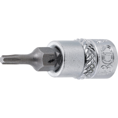 Antgalis įpresuotas į galvutę (1/4") T-Star (Torx) T10