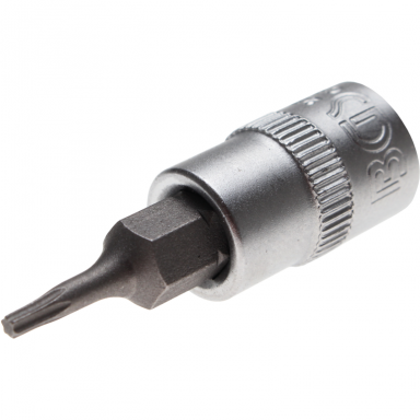 Antgalis įpresuotas į galvutę (1/4") T-Star (Torx) T7