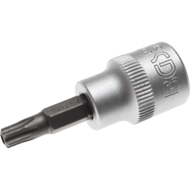 Antgalis įpresuotas į galvutę (3/8") T-Star su skyle (Torx) T40