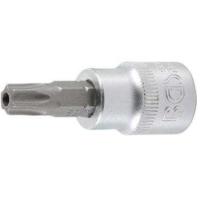 Antgalis įpresuotas į galvutę (3/8") T-Star su skyle (Torx) T45