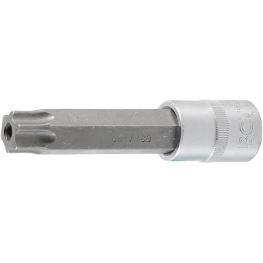 Antgalis įpresuotas į galvutę lgis 110mm.12,5mm (1/2") T-Star su skyle (Torx) T80