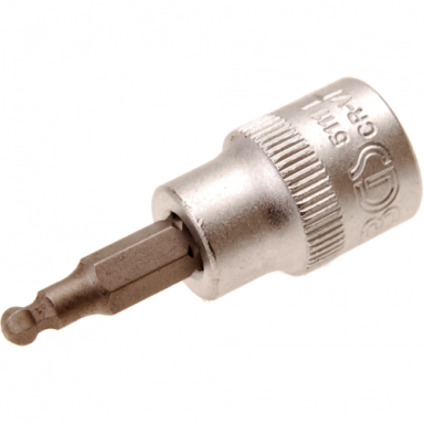 Antgalis įpresuotas į galvutę šarnyrinis 3/8", HEX 4mm