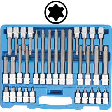 Antgalių rinkinys (1/2") TP-Star (Torx Plus) TP20 - TP70 32vnt.
