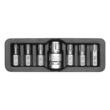 Antgalių rinkinys (3/8") T-Star (Torx) 7vnt.