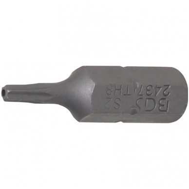 Antgalis 6,3mm. T-Star su skyle (Torx) T8 Antgalis 6,3mm. T-Star su skyle (Torx) T8