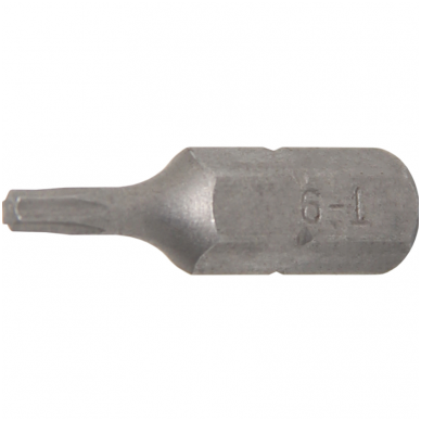 Antgalis 6,3mm. T-Star su skyle (Torx) T9 Antgalis 6,3mm. T-Star su skyle (Torx) T9