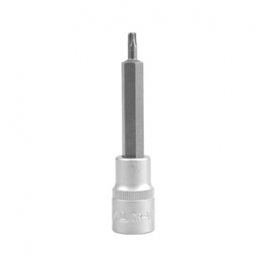 Antgalis įpresuotas į galvutę 1/2", 100 mm ilgio, T25 Antgalis įpresuotas į galvutę 1/2", 100 mm ilgio, T25