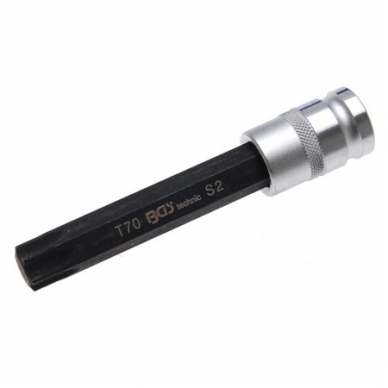 Antgalis įpresuotas į galvutę 1/2", T Star 70x120 mm Antgalis įpresuotas į galvutę 1/2", T Star 70x120 mm