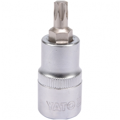 Antgalis įpresuotas į galvutę 1/2", T40 x 55mm. Antgalis įpresuotas į galvutę 1/2", T40 x 55mm.