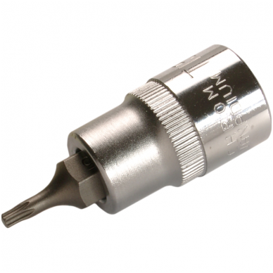 Antgalis įpresuotas į galvutę 12,5mm (1/2") T-Star (Torx) T15 Antgalis įpresuotas į galvutę 12,5mm (1/2") T-Star (Torx) T15