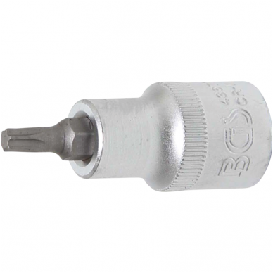 Antgalis įpresuotas į galvutę 12,5mm. (1/2") T-Star (Torx) T27 Antgalis įpresuotas į galvutę 12,5mm. (1/2") T-Star (Torx) T27