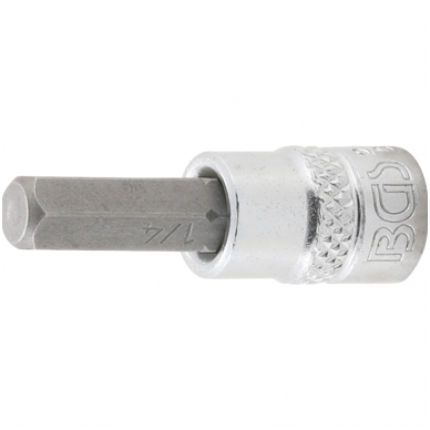 Antgalis įpresuotas į galvutę (1/4") hex šešiakampis 1/4" Antgalis įpresuotas į galvutę (1/4") hex šešiakampis 1/4"