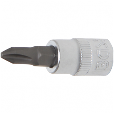 Antgalis įpresuotas į galvutę (1/4") kryžminis PH2 Antgalis įpresuotas į galvutę (1/4") kryžminis PH2